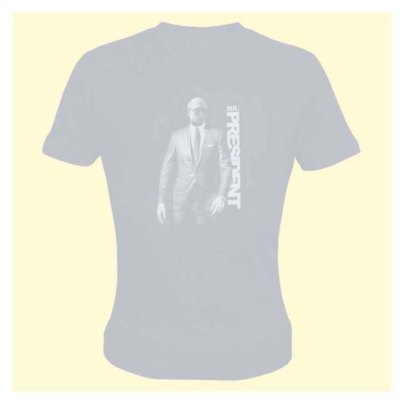 Tee-shirt Poutine - "Mr. President"/Футболка "Путин", светло-серая, 100%-хлопок