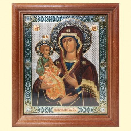 Icône Orthodoxe - La Mère de Dieu aux trois mains, 13x15 cm