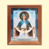 Icône Orthodoxe - Intercession de la Mère de Dieu, 13x15 cm