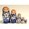 Matriochka Traditionnelle - Classique, 5 pièces, hauteur 9-11 cm Matriochka Traditionnelle - Classique, 5 pièces, hauteur 9-11 cm