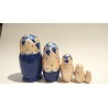 Matriochka Traditionnelle - Classique, 5 pièces, hauteur 9-11 cm Matriochka Traditionnelle - Classique, 5 pièces, hauteur 9-11 cm