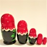 Matriochka 5 pièces, hauteur 9-11 cm Matriochka 5 pièces, hauteur 9-11 cm
