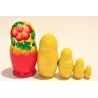 Matriochka 5 pièces, hauteur 9-11 cm Matriochka 5 pièces, hauteur 9-11 cm