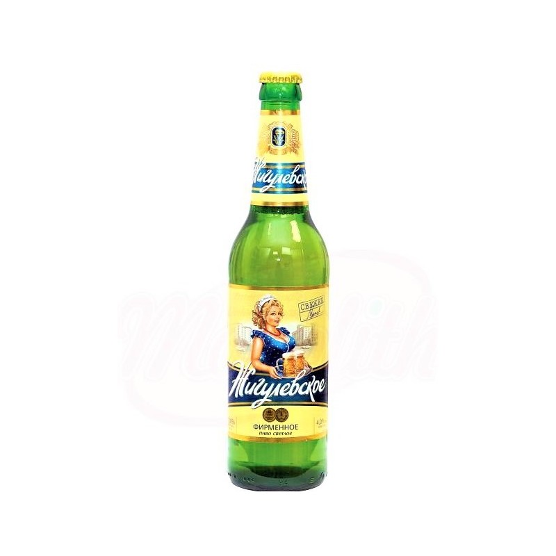 Bière blonde "Zhigulyovskoye" 4.0% vol/Пиво "Жигулёвское фирменное", светлое 4,0% алк.