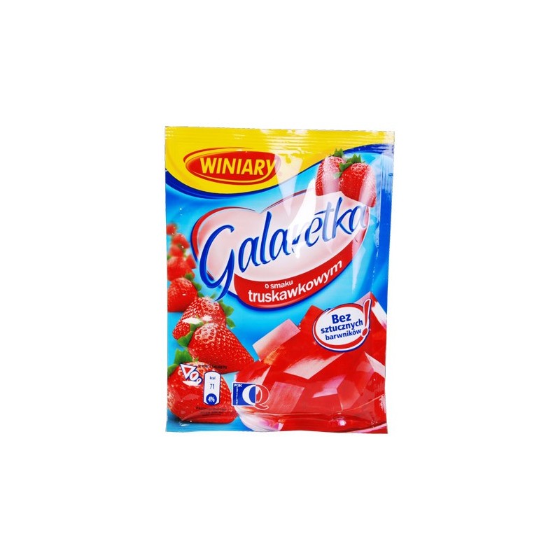 Galaretka - gelée dessert goût fraise , 71gr /Желе-порошок со вкусом клубники "Winiary"