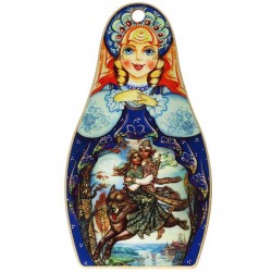 Assiette décorative russe en porcelaine