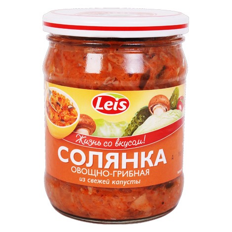 Soupe russe "Solianka", 480 gr/Cуп "Cолянка" грибы и свежая капуста