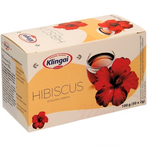 Tisane aux fleurs d’Hibiscus, Karkadé, 50X2 gr