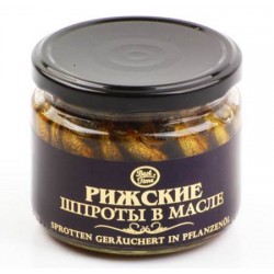 Sprats fumés à l'huile, 250 gr